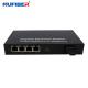 10/100/1000Mbps Ethernet Switch 1310nm 20km SC Low Heat With 4 Rj45 Port Gigabit Fiber Ethernet Switch