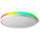 28W Modern RGBIC Surface Mounted Ceiling Light Fixture White Metal