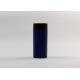 Blue Matted Plastic Cosmetic Jars For Powder Metalized Cap 20g