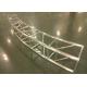 Hanging Stage Curved Lighting Truss Aluminum Alloy 6061T6 2 Years Warranty