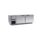 1200×700×800mm Commercial Table Top Freezer 260l 200w Work Table Freezer Two Door