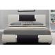 Queen Size Upholstered Platform Bed Frame Light Gray White OEM ODM