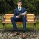 Men's Formal Suit Jacket Three-Piece Business Office Wedding Attire Standard Size