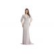 Fishtail Long Ladies Evening Dresses  V - Neck Anti Wrinkle And Eco Friendly