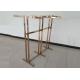 Double Sided Clothing Store Display Racks , Clothes Display Hanger Stand