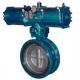 Pneumatic Metal Seat Butterfly Valves DN300 PN10 For Industrial Waste Water,WCB,CAST STEEL