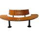 Customized ISO14001 Approved Street Half Round Tree Bench