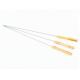 Stainless Steel Camping Cooking Set Reusable Grilling Kebab Fork Wooden Handle