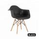 Durable Officeworks Plastic Chairs With Four Solid Beech Wood Legs