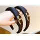 GLH059 Vintage French style double C fabric headband female autumn/winter high cranial top clip headbands accessories