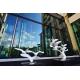 Color Painted Metal Animal Statues White Baking Varnish For Hotel Ornaments
