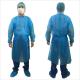 Breathable Disposable Scrub Suits / Blue Scrub Suit Fluid Resistant