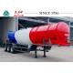 3 Axles V Shaped Acid Tanker Trailer 40 Tons Payload With Airbag Suspension