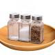 2.8*2.8*10.5cm Transparent Glass Jars 4oz Square Glass Spice Jars Condiment