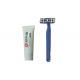 Hotel Or Travel Carry sharp Twin Blades  Disposable Shaving Razor with shaving cream