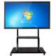 55 Inch Floor Stand Movable Interactive Flat Panel Support Windows/Android For Teaching