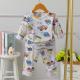 95% Cotton Long Kids Pyjama Set Q Version 70cm Bust 74cm Hipline Vehicle Pattern
