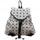 2016 European and American women new fashion diamond geometric triangle backpack