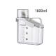 1600ML Clear Stackable Reusable Plastic Lunch Containers White