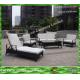 Modern 5pcs PE Rattan sofa For Meeting Room With Alum Frame