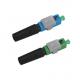 Blue Green FTTH SC APC UPC Connector Quick Assembly Connector 1000 Cycles