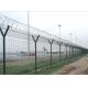 green power  coated Dia 500mm BTO-22 Razor Barbed Wire Airport Security Fence 1.8*30m  for  airport