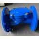 Support After-Sales Service Ductile Iron Flange Rubber Flap Check Valve DN50-DN600