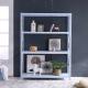 Light Gray Depth 300mm Free Standing Metal Shelves Without Bolt Screw