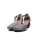 S411New Fashion Temperament Women'S Heel Shoes All-Match Sexy Round Toe Comfortable Buckle Mid-Heel Sandals Wholesale
