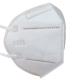 White Earband Foldable KN95 Filter Mask Adjustable For Protection