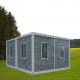 Detachable Container House with EPS Sandwich Panel for Wall and Rock Wool Sandwich Panel for Roof and Steel Security Door