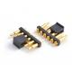 Custom 2.54mm Pitch Male 6 Pin 1.5mm PCB Connector Spring Loaded Pogo Pin Connector