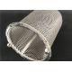 304 Perforated Stainless Steel Mesh / Filter Wire Mesh Cylindrical 5mm Hole