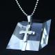 Fashion Top Trendy Stainless Steel Cross Necklace Pendant LPC294