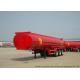 Tri Axle Stainless Steel Tanker Semi Trailer , Palm Oil / Crude Oil Tanker Trailer