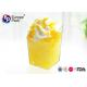 Eco Friendly PS Plastic Square Cups 85ml Food Grade With FDA , LFGB