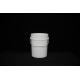 Smooth Round Plastic Bucket With Seal Lid Lightweight Design For Easy Cleaning