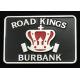Iron / Brass / Zinc Alloy Road Kings Badge with Misty Nickel Plating, Soft Magnet On Back Side