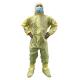 Non Woven Yellow Color Breathable Non Medical Disposable Sms Coveralls With Hood