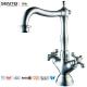 Classic design Dual lever sink mixer stainless steel faucet kitchen