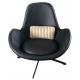 Hot Classic Design Fabric Leather Swivel Chair for Living Room Leisure chair