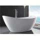 Classic High Back Oval Freestanding Tub Acrylic With High Water Capacity