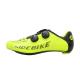 Dampproof Fluorescent Cycling Shoes , Road Bike Footwear Sole Air Flow Vents Design