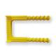 Durable Safe Plastic Manhole Steps , No Slip Yellow Manhole Ladder Rungs