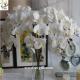 UVG White real touch PU orchid artificial flower wholesaler for latest wedding decoration