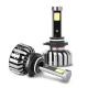 Pure White Color N7-9006 Car LED Headlight With COB Bulb / Fan Cooling Waterproof