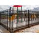 Safely Metal Modern Zinc Steel Fence Tubular Picket Fence For Downtown