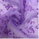 Easy To DIY Sequins Embroidery 100% P Purple Chiffon Sequin Fabric For Dress