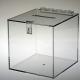 Crystal Clear Cam Lock Acrylic Donation Box Ballot Box with Clasp and Hasp