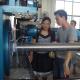 Ball Screw Wrapped Wedge Wire Mesh Making Machine With Lock Expanding Ring